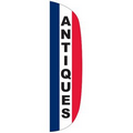 "ANTIQUES" 3' x 12' Stationary Message Flutter Flag